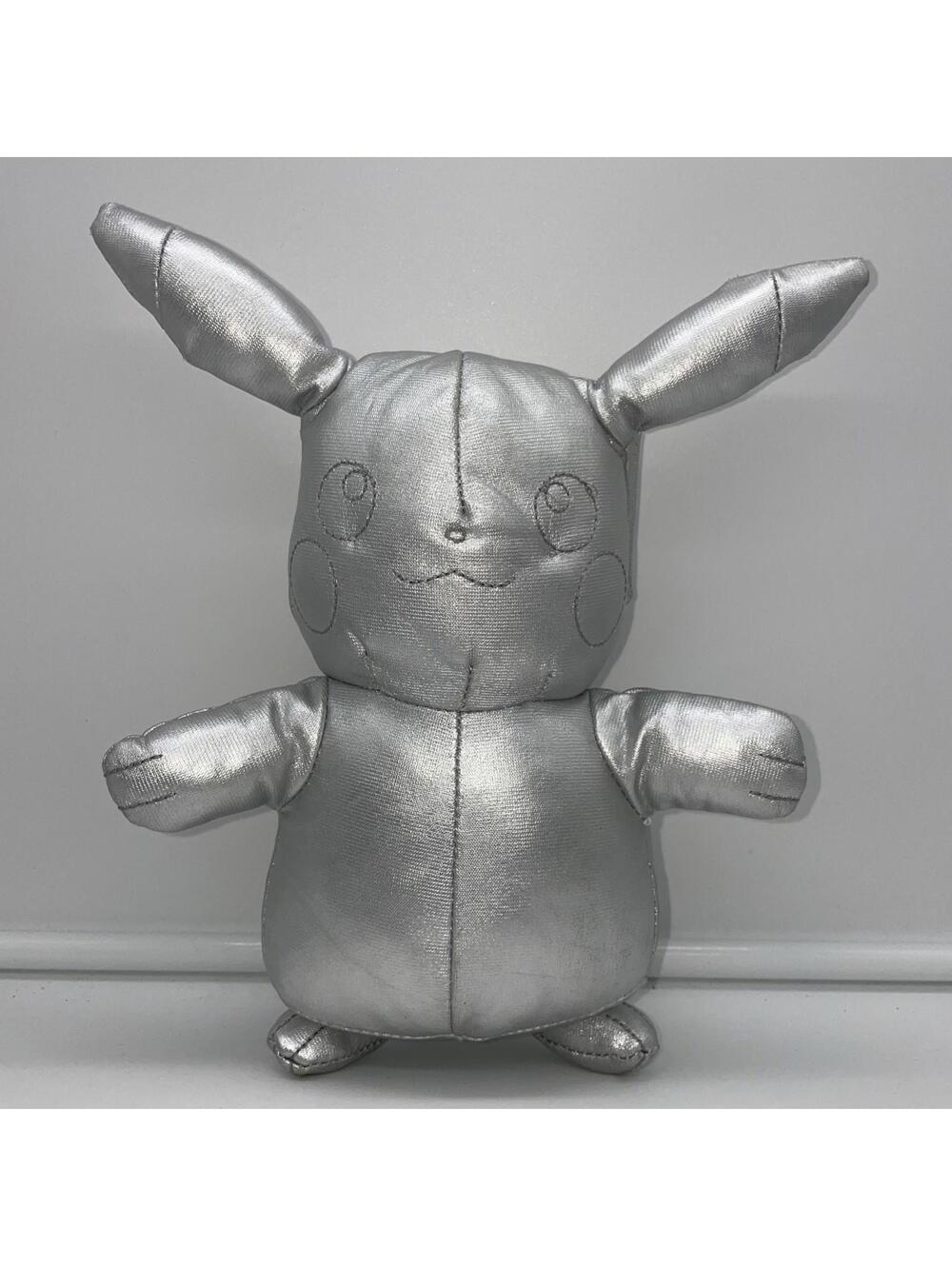 Pokémon Silver Pikachu 25th Celebration Official Anniversary Plush 8 Inch